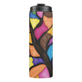 Termo Arte de árbol de vidrio teñido
