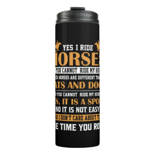 Termo Arte de caballos Sí Yo Viajo Caballos