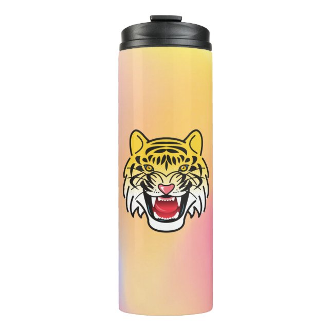 Termo Arte de Cara de Tigre Sonriente-21876 (Anverso)