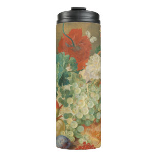 Termo Arte de cocina rústica estampado vintage de frutas