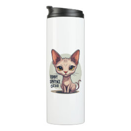 Termo Arte de dibujos animados divertidos de papá gato S