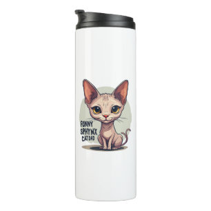 Termo Arte de dibujos animados divertidos de papá gato S