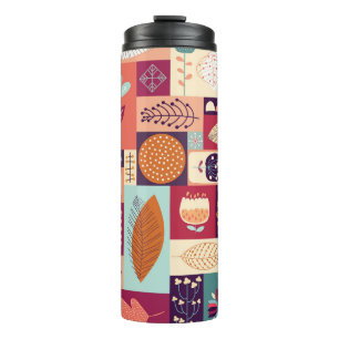 Termo Arte de fondo vintage decorativo otoñal