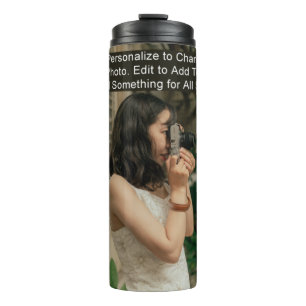 Termo Arte de Foto Personalizada (Dos Lados) Eslogan Nom