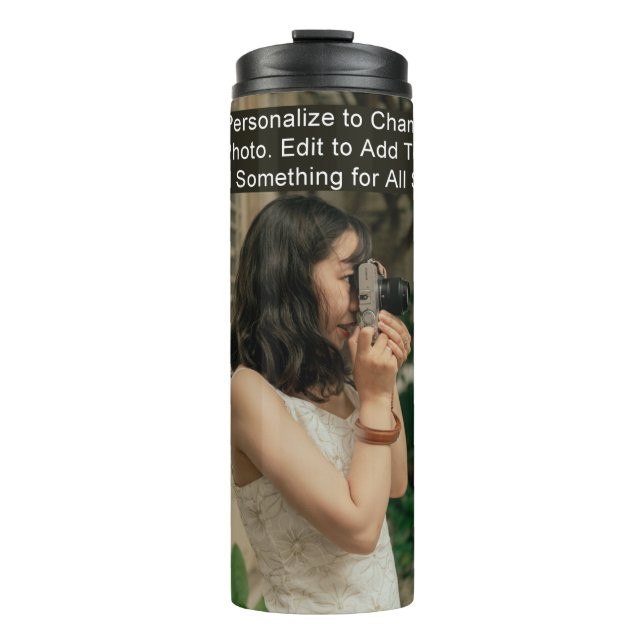 Termo Arte de Foto Personalizada (Dos Lados) Eslogan Nom (Anverso)
