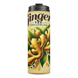 Termo Arte de Ginger Tea Design AI