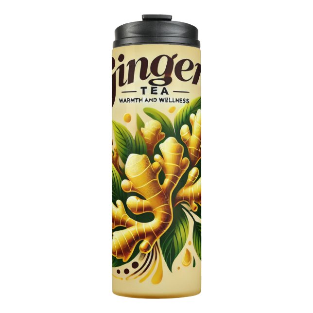Termo Arte de Ginger Tea Design AI (Anverso)