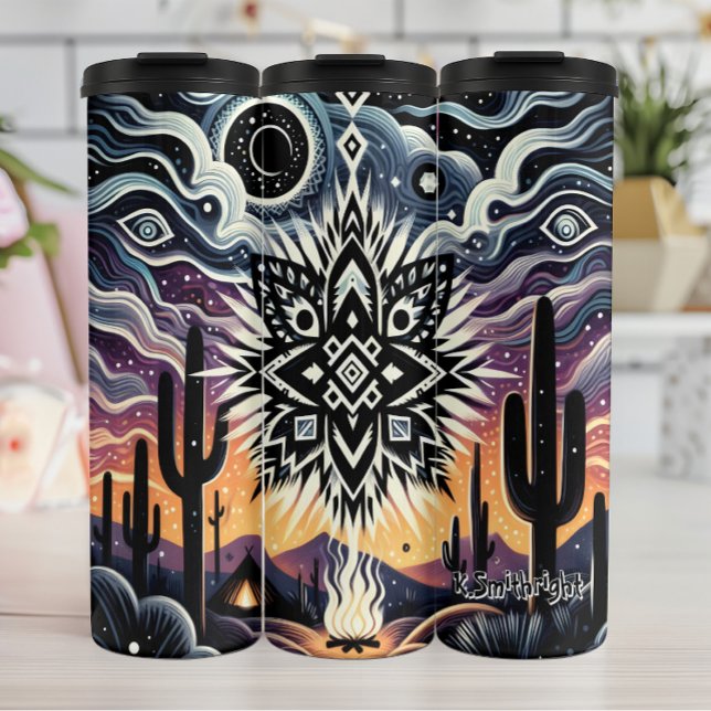 Termo Arte de Mandala tribal del desierto místico (Subido por el creador)