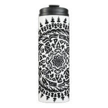 Arte de Mandala Tribal Dibujado a Mano