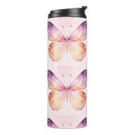 Termo Arte de Mariposa en Acuarela