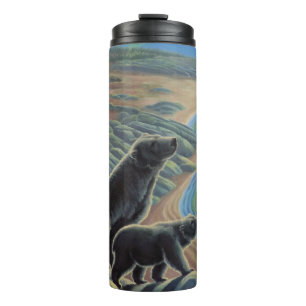 Termo Arte de oso nativo Tumbler Mugs Drinkware Oso Pola