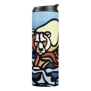 Termo Arte de oso nativo Tumbler Mugs Drinkware Oso Pola