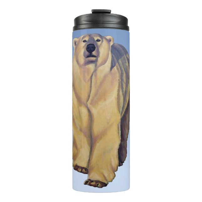 Termo Arte de oso polar Tumbler Mug Bear Drinkware & Gif (Anverso)