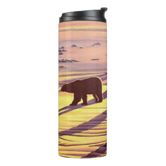 Termo Arte de oso polar Tumbler Mug Sunrise Bear Drinkwa