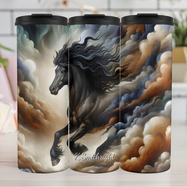 Termo Arte de paisaje onírico de caballo abstracto (Subido por el creador)