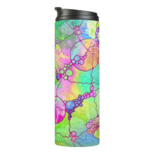 Termo Arte de patrón pintado a mano y digitalmente 41