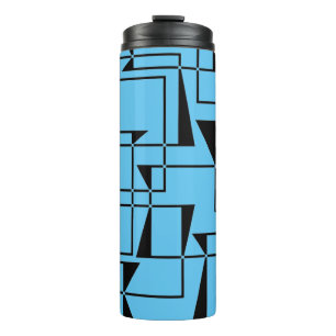 Termo Arte de patrones geométricos modernos, urbanos, au