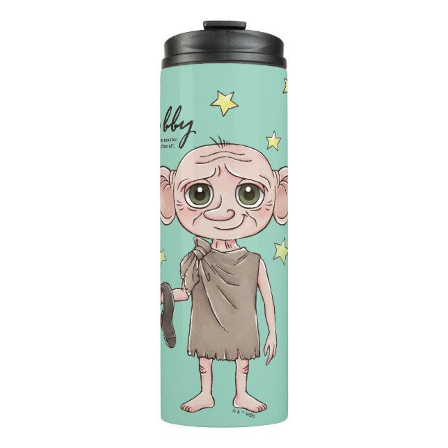 Termo Arte de Personaje Acuarela de Dobby (Anverso)