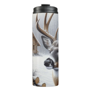 Termo Arte de venado/buck de invierno