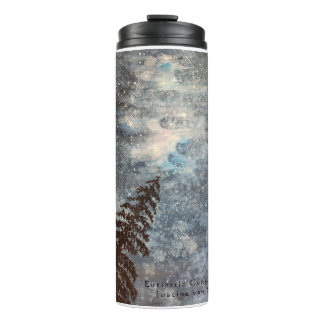 Termo Arte del cielo nocturno Tumbler Árbol bajo las est