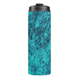 Termo Arte digital azul con muchas líneas mixtas/laberín