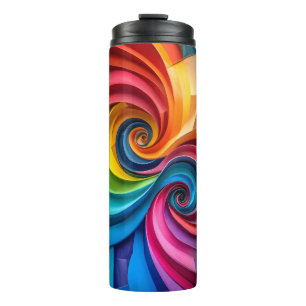 Termo Arte digital con colores geométricos