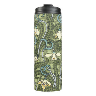 Termo Arte Floral Antiguo Nouveau Flores de Galanthus