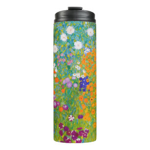 Termo Arte floral de jardín de cottage vintage de Gustav