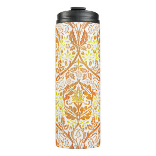 Termo Arte floral naranja Bough dorado de William Morris