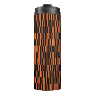Termo arte gráfico geométrico moderno, moderno y naranja