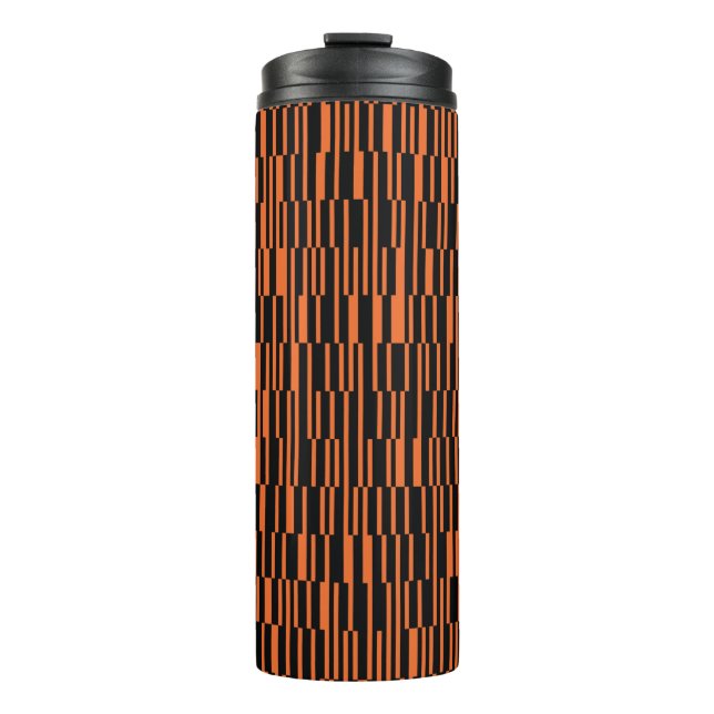 Termo arte gráfico geométrico moderno, moderno y naranja (Anverso)