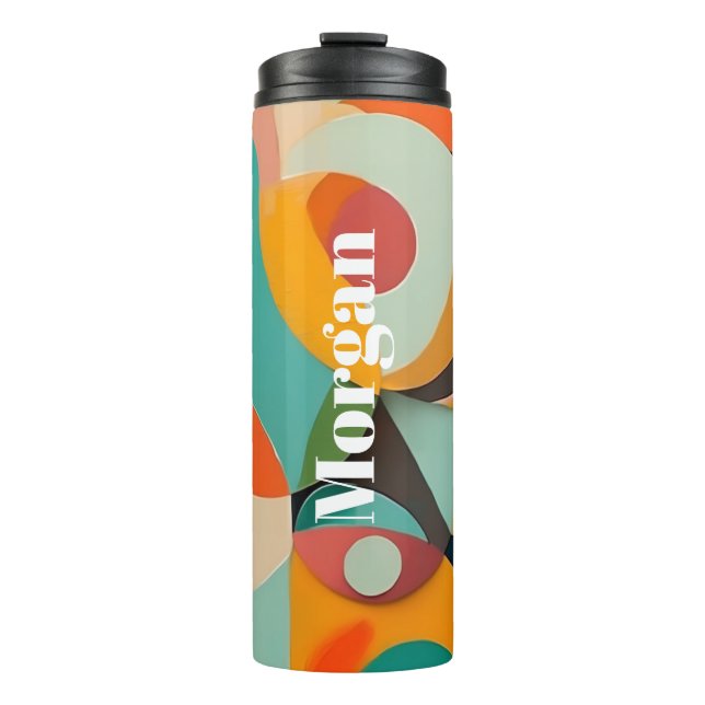 Termo Arte moderno de medio siglo, nombre vertical, geom (Anverso)