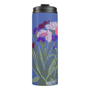 Termo Arte moderno Flores salvajes alegres y coloridas