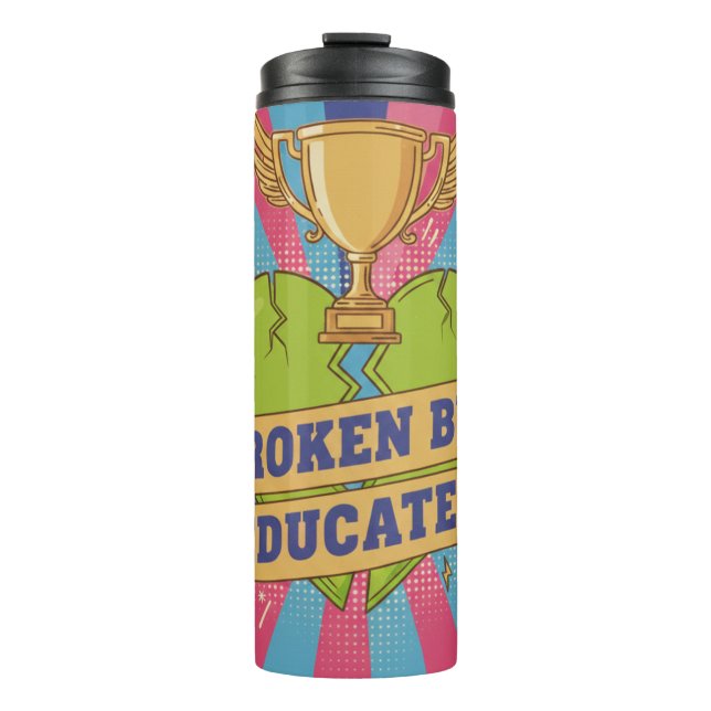 Termo Arte Motivacional Roto Pero Educado (Anverso)