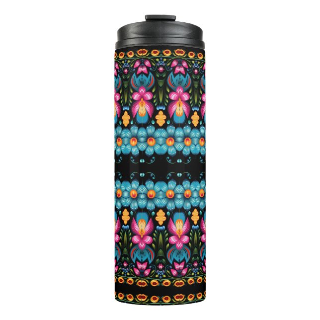 Termo Arte popular floral moderno (Anverso)
