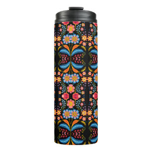 Termo Arte popular floral moderno