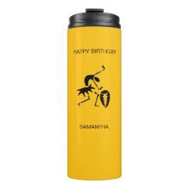 Termo Artista africano bailarina de silueta cuta