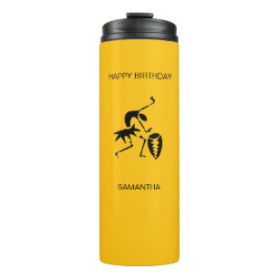 Termo Artista africano bailarina de silueta cuta