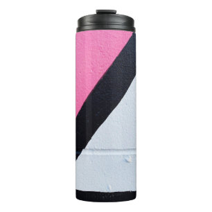 Termo Asfalto rosa, blanco y rosa