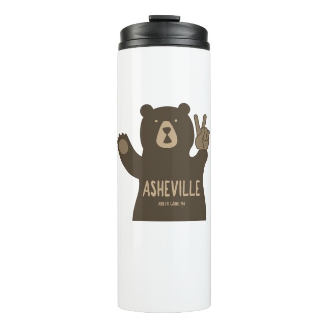 Termo Asheville North Carolina Peace Bear (Anverso)