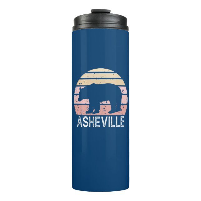 Termo Asheville North Carolina Retro Bear (Anverso)