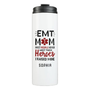 Termo Asistente médica EMT personalizada nombre de mamá