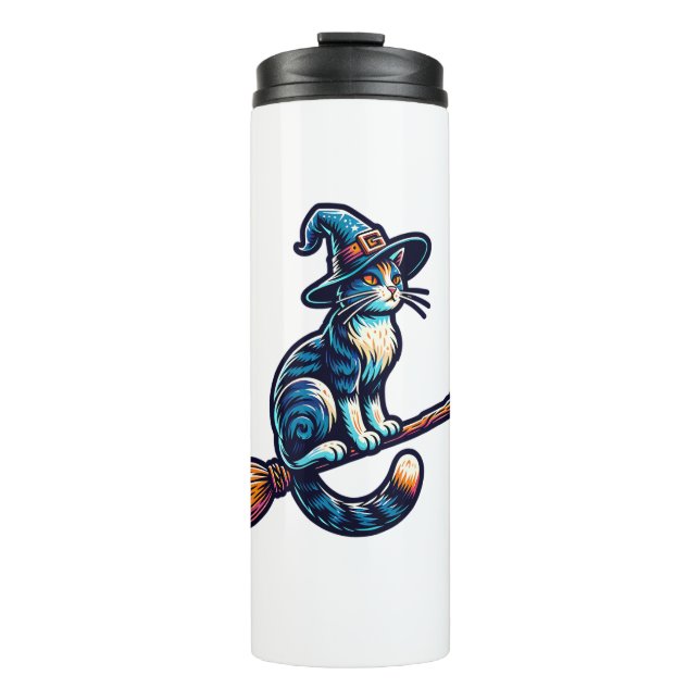 Termo Asistente para gatos Halloween Bruja Mystical Cat  (Anverso)