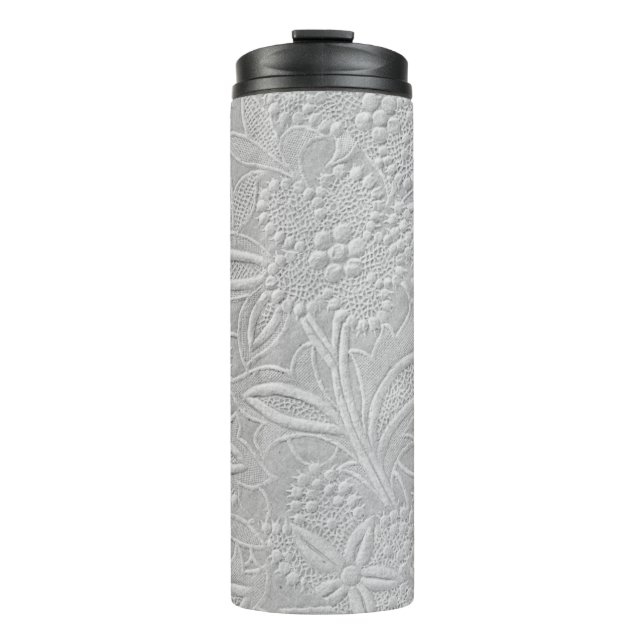 Termo Aspecto gris floral Grabado en relieve (Anverso)