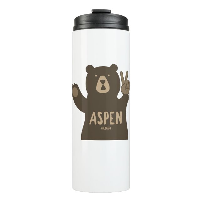 Termo Aspen Colorado Peace Bear (Anverso)