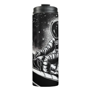 TERMO ASTRONAUT BLACK AND WHITE, SURF THE UNIVERSE