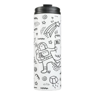 Termo Astronauta en el doodle espacial