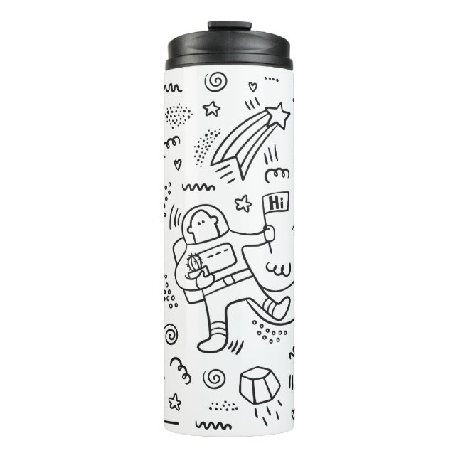 Termo Astronauta en el doodle espacial (Anverso)