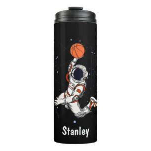 Termo Astronauta negro lindo espacio exterior Galaxia Ba