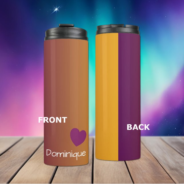 Termo Atardecer De Pluma - Gradiente Con Corazón (Subido por el creador)